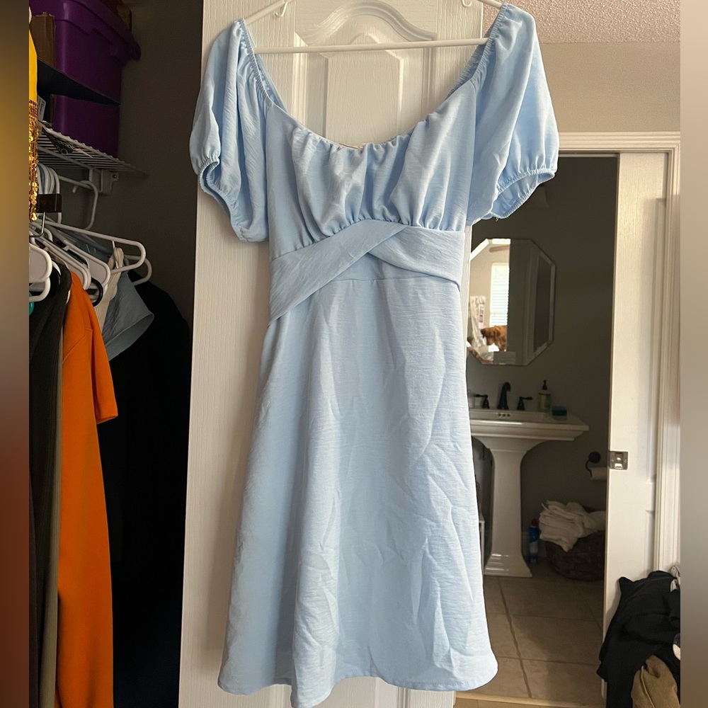 Altar’d State Blue Short Sleeve Dress